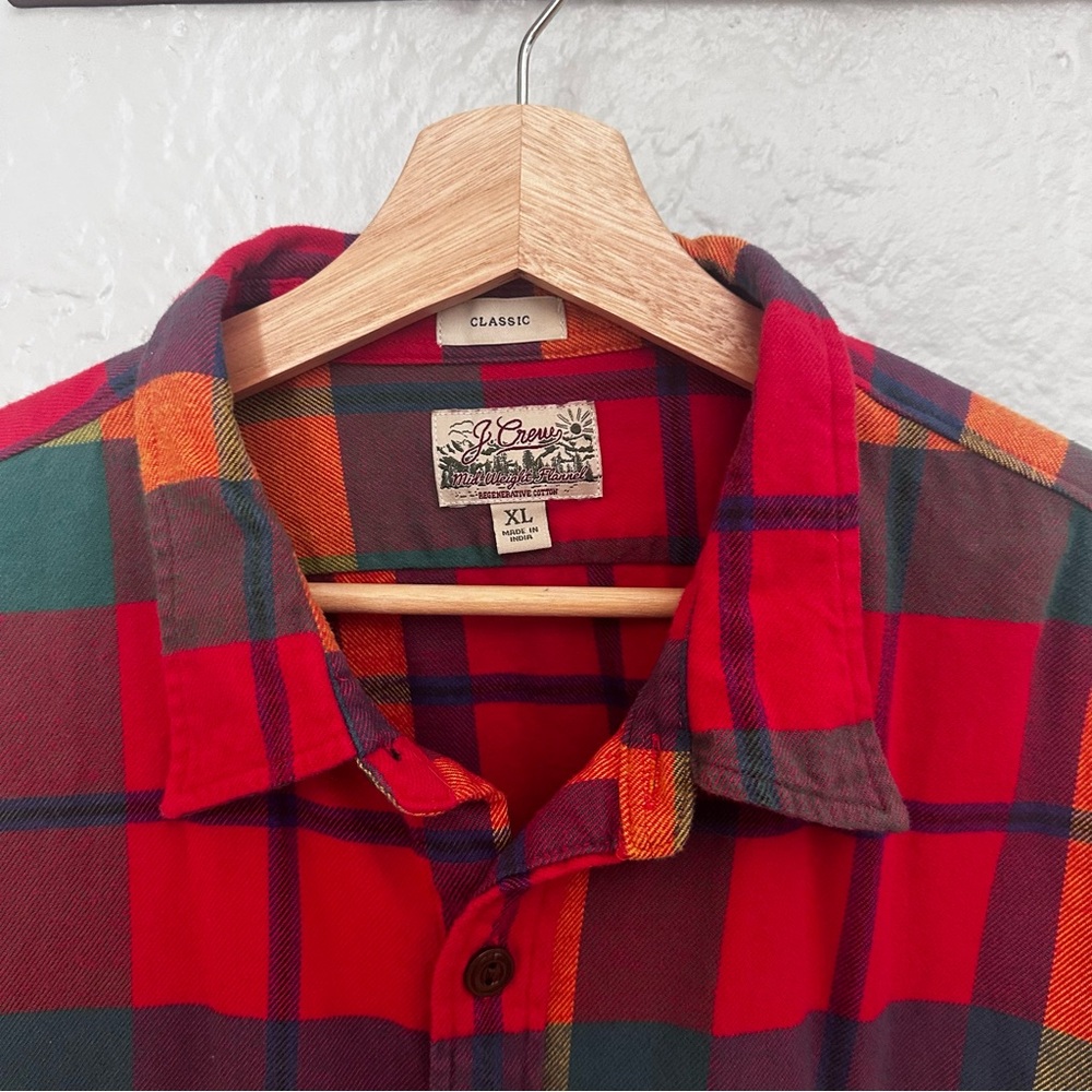 Midweight flannel workshirt in regenerative cotton - Picture 9 of 9